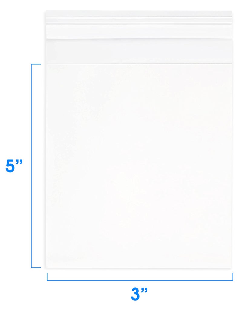 Pack It Chic - 3    X 5    (1000 Pack) Clear Resealable Cello Bags - Fits 3X5 Prints & Photos - Self Seal - Image 2
